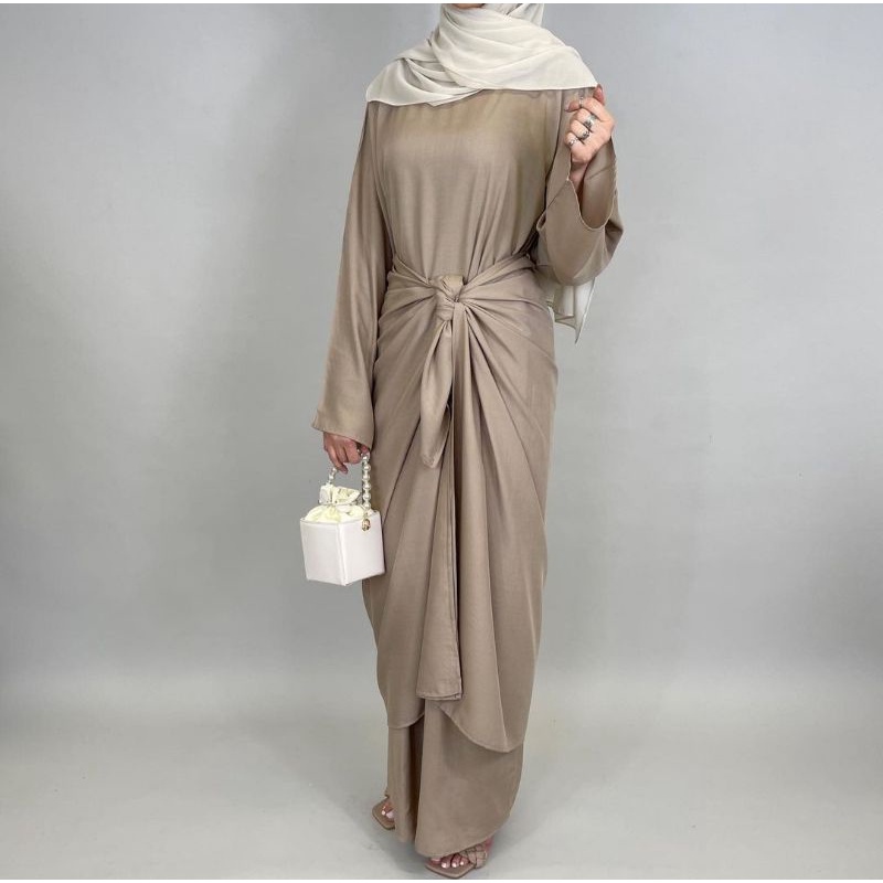 ALINA DRESS SATIN PREMIUM-DRESS SATIN-DRESS KONDANGAN-GAUN PESTA