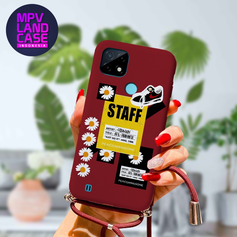 [SGT-07] Softcase Gambar + Tali For Realme C21 | Cassing Hp Realme C21 | Kondom Hp Realme C21
