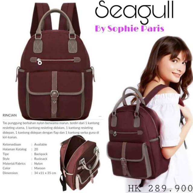  Tas  Ransel Seagull Sophie Martin Shopee  Indonesia