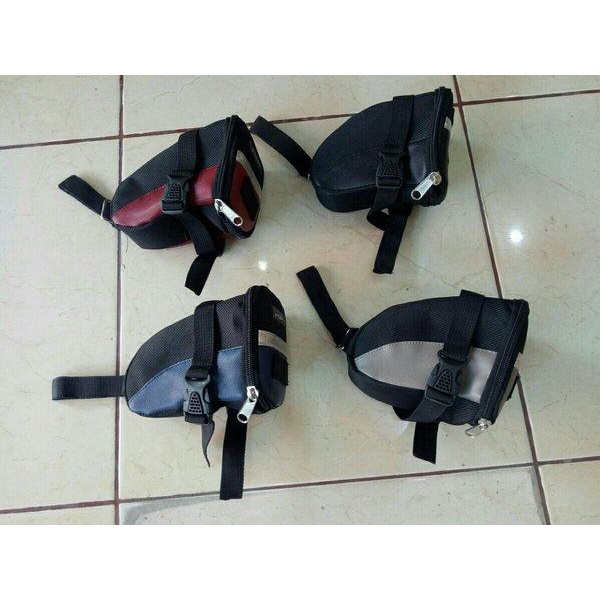 TERMURAH TAS BAWAH SADEL SEPEDA SHIMANO SADDLE BAG JOK MTB BALAP LIPAT MODEL TOPEAK HITAM