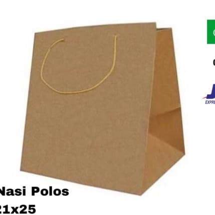 

Paperbag Dus Nasi Polos 22x21x25 Tas Dus Nasi Tas Kertas