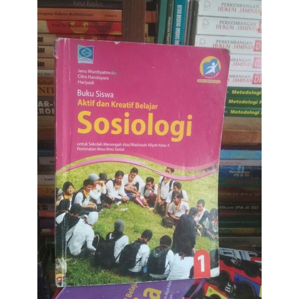 buku sosiologi SMA/ MA kelas 1-10 penerbit grafindo