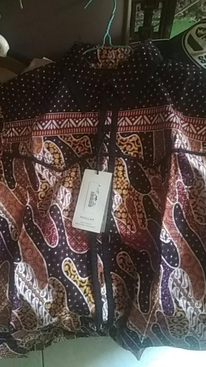 Gof Cressida Kemeja Batik Pakaian Pria Atasan Kemeja Hem Casual Reguler Original Lengan Pendek Bagus