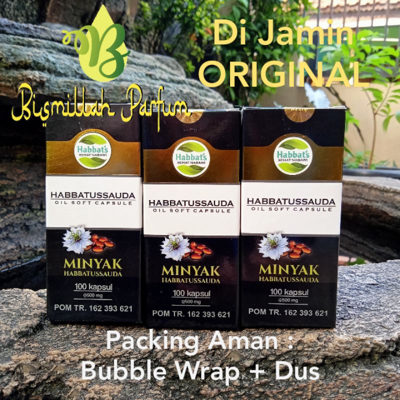 Habbatusauda oil soft capsul promil program hamil Original-Habbatsoil 100kapsul