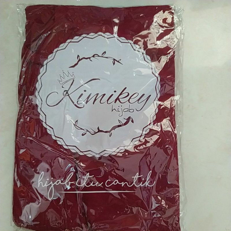 HIJAB INSTAN MAIDA ORI KIMIKEY HIJAB-Maroon