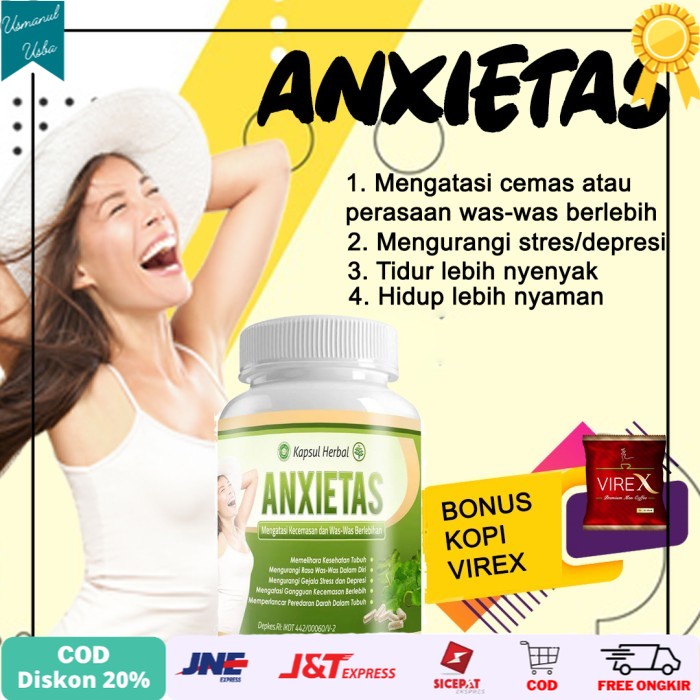 

◾COD◾ ANXIETAS Original Obat Herbal Atasi Stress Depresi Gangguan Kecemasan