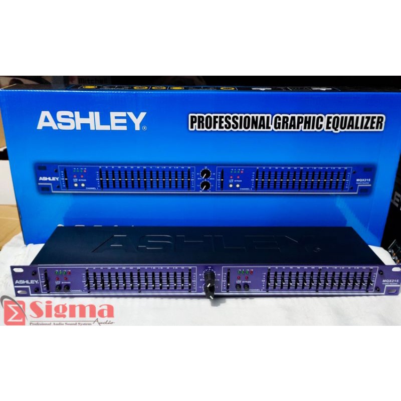 Equalizer Ashley MQX215 EQ 2 Channel Graphic EQ Plus Sub
