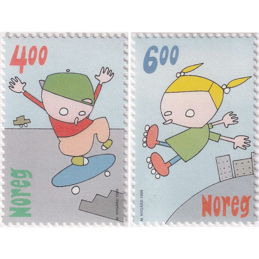 

Prangko Norway 1999 - Children's games