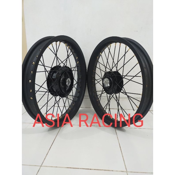 Sepaket Velg Rossi 160-185 Ring 17 Tromol Jari Jari Rx King Paketan Velg Jari jari Rx King Rossi