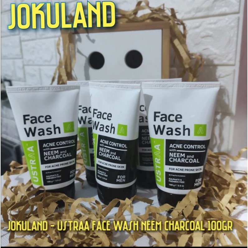 USTRAA Face Wash Neem and Charcoal by GamalMEN