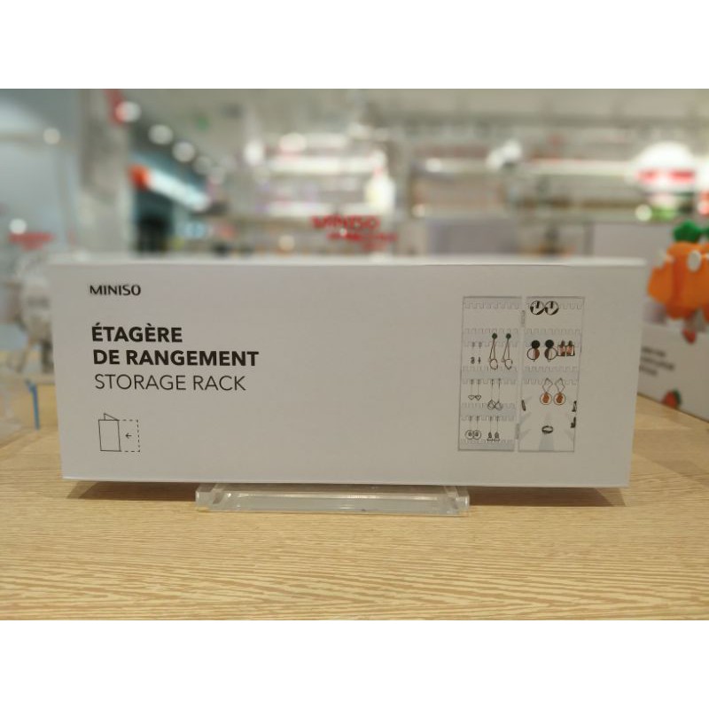 Storage Rack | Rak anting | Acrylic Miniso