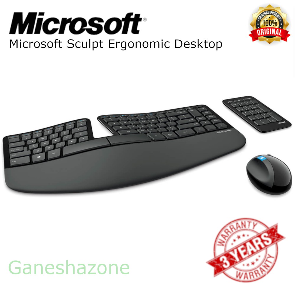 Microsoft Sculpt Ergonomic Desktop Bluetooth Keyboard Mouse