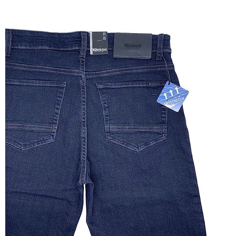 Celana Pria Jeans Stretch Original ZG BOSS Dark Night Blue- Regular Fit #JinsPriaKualitasTinggiBoss
