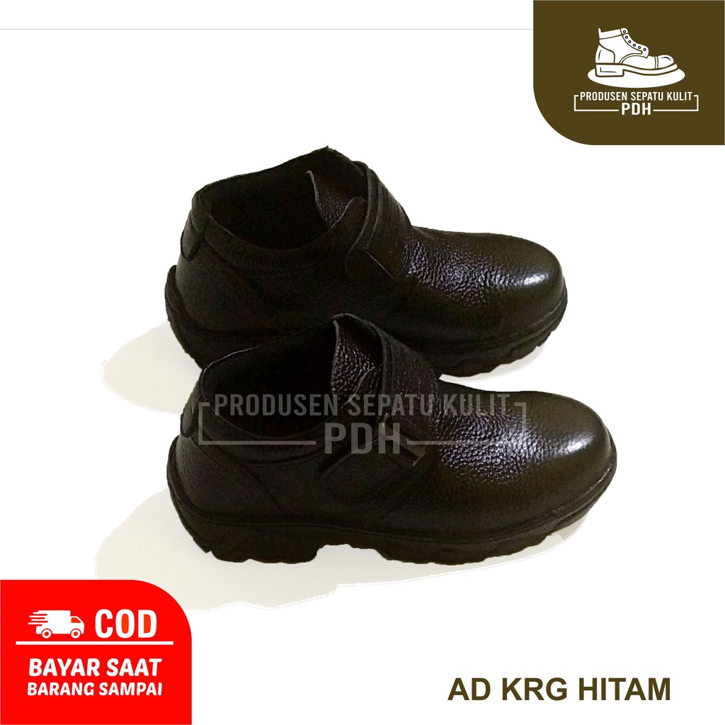 SEPATU SEPTI SEFTYY BOOTS PRIA UJUNG BESI SLIPON SELOP SAFETY KRETEK SOL ANTI SLIP TIDAK LICIN