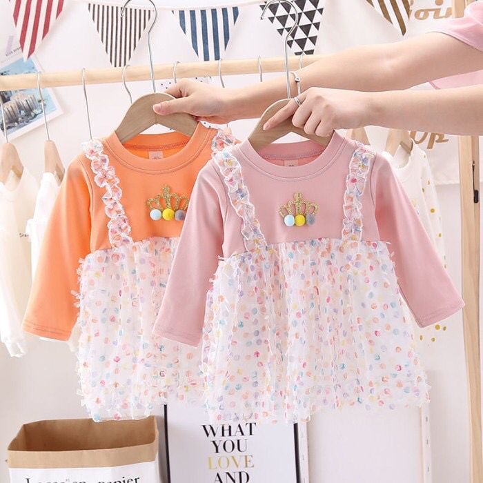 Yoo Na Dress - Overall Dress Tutu Anak Perempuan Dres Pesta bayi Korean Style Fashion Baby