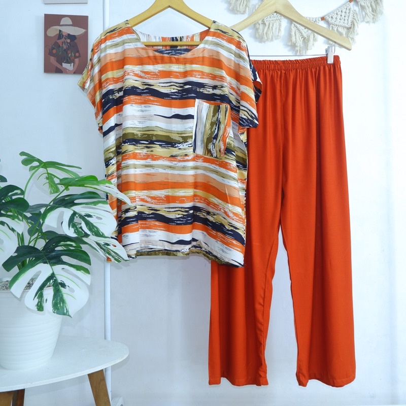 BABYDOLL JUMBO RAYON FIT TO XXXL LD 130 (CELANA PANJANG) SERI 1 LD125 LD130-PJXL 28