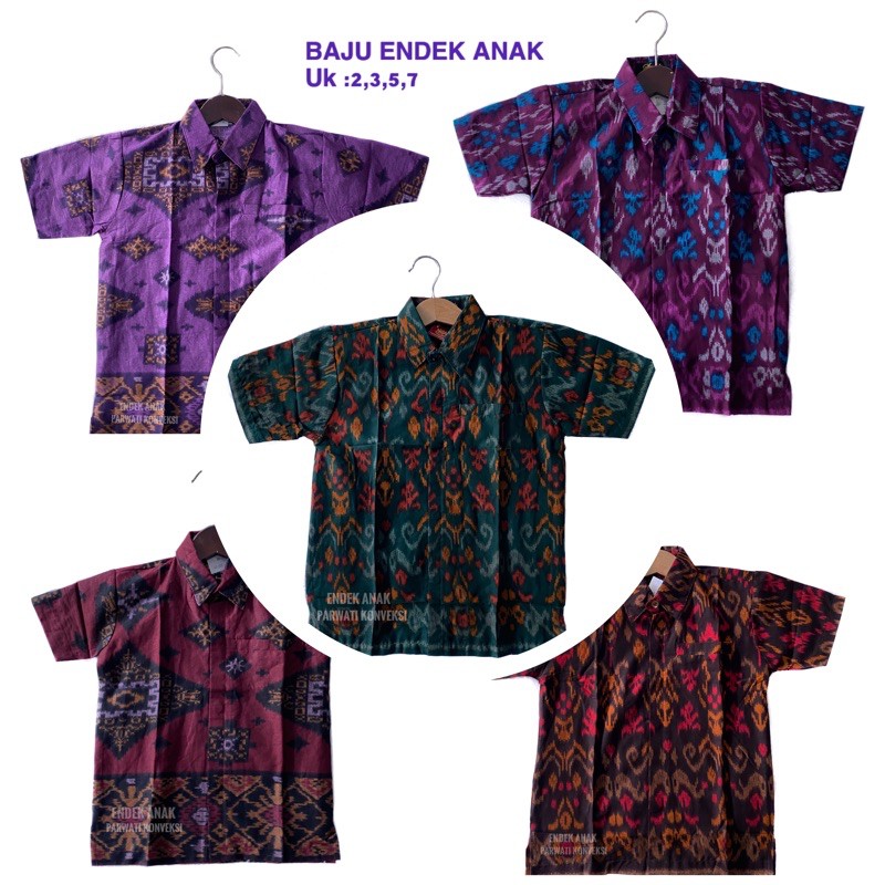 BAJU ANAK LAKI-LAKI|BAJU ENDEK|BAJU KOMBINASI|BAJU TENUN BALI|