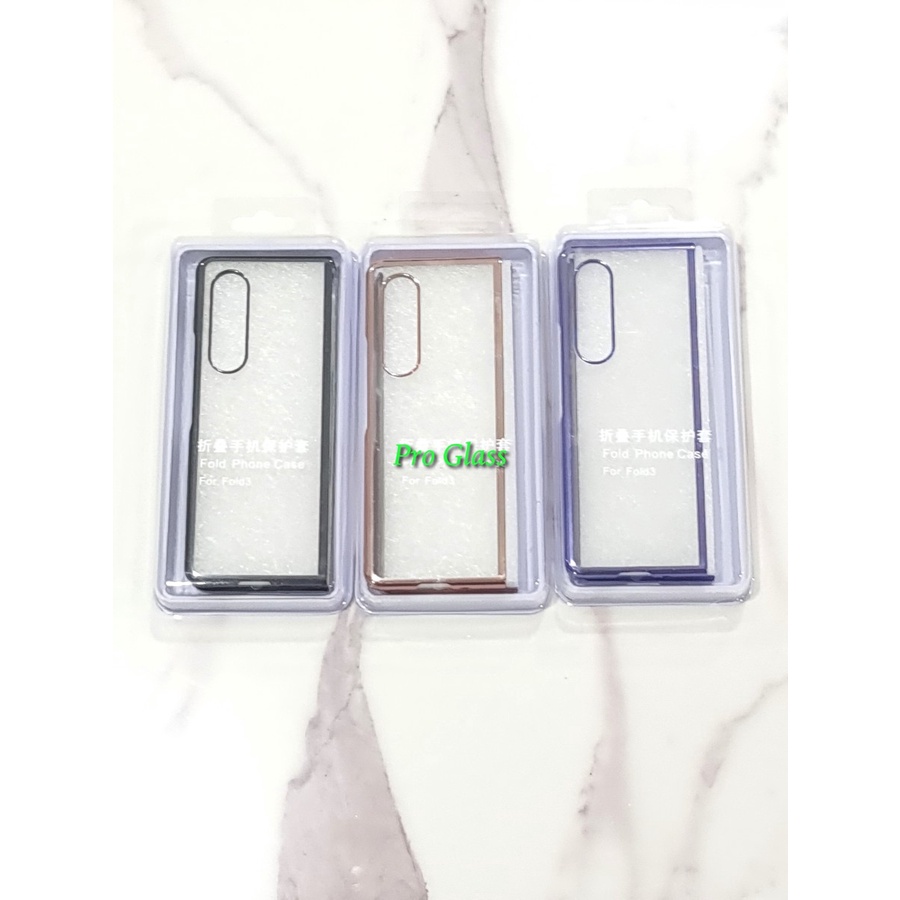 Samsung Z Flip 3 / Fold 3 Premium Clear Chrome Case HardCase Slim