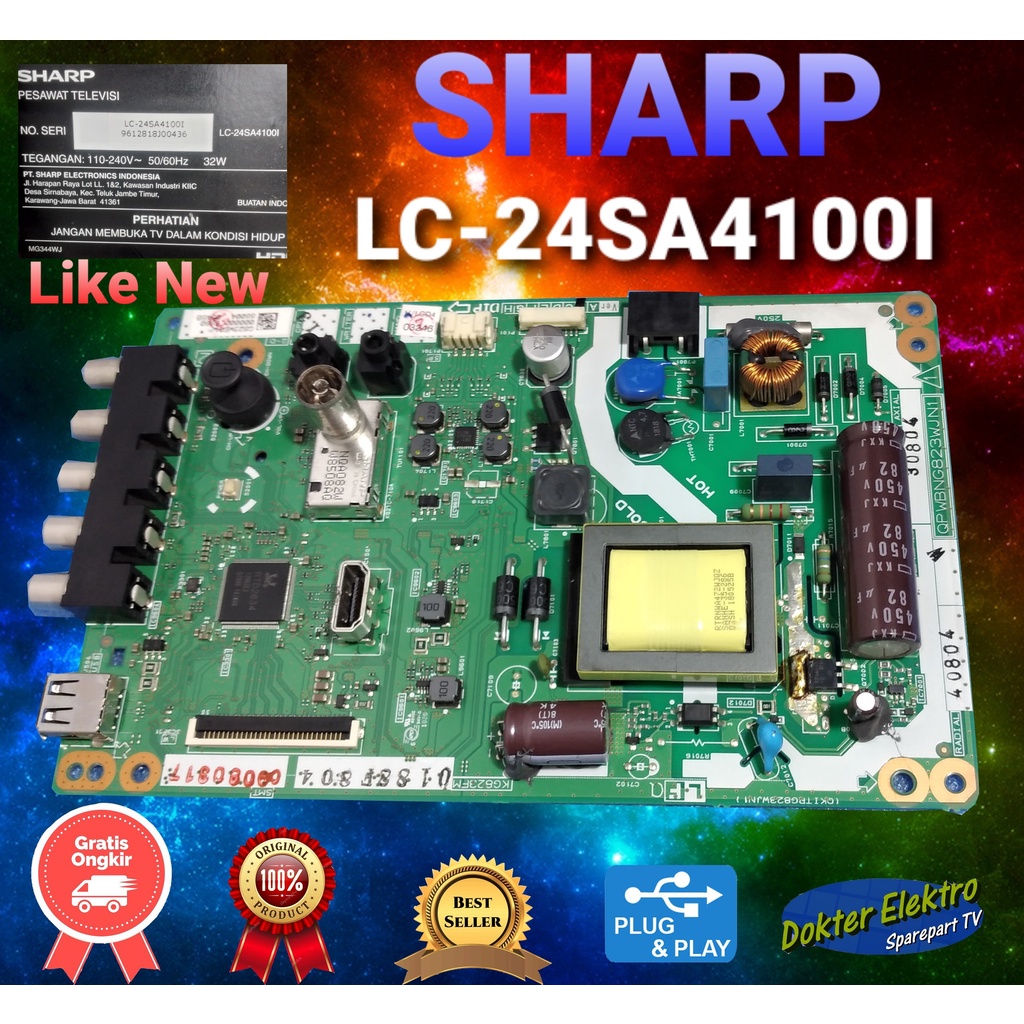 MAINBOARD MB SHARP LC-24SA4100I ORIGINAL