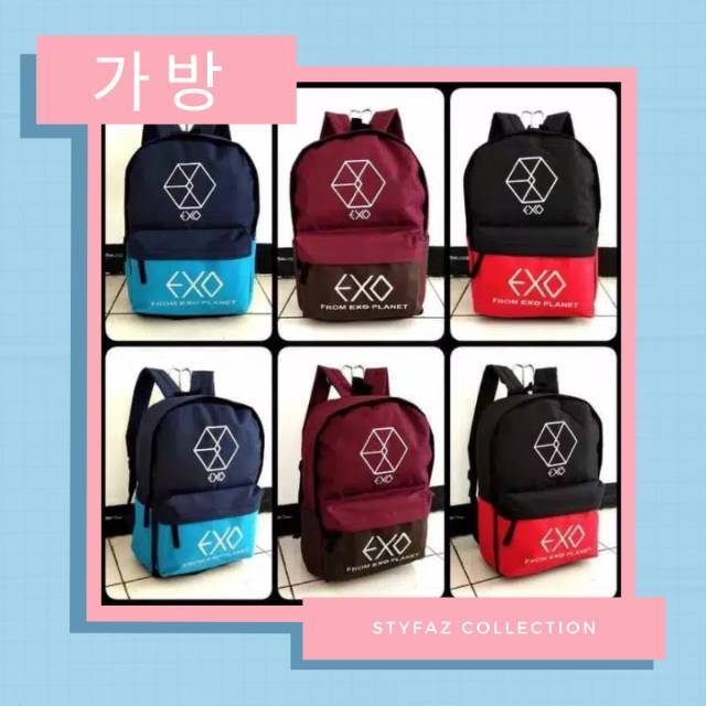 TAS RANSEL KPOP EXO BAHAN DINIR