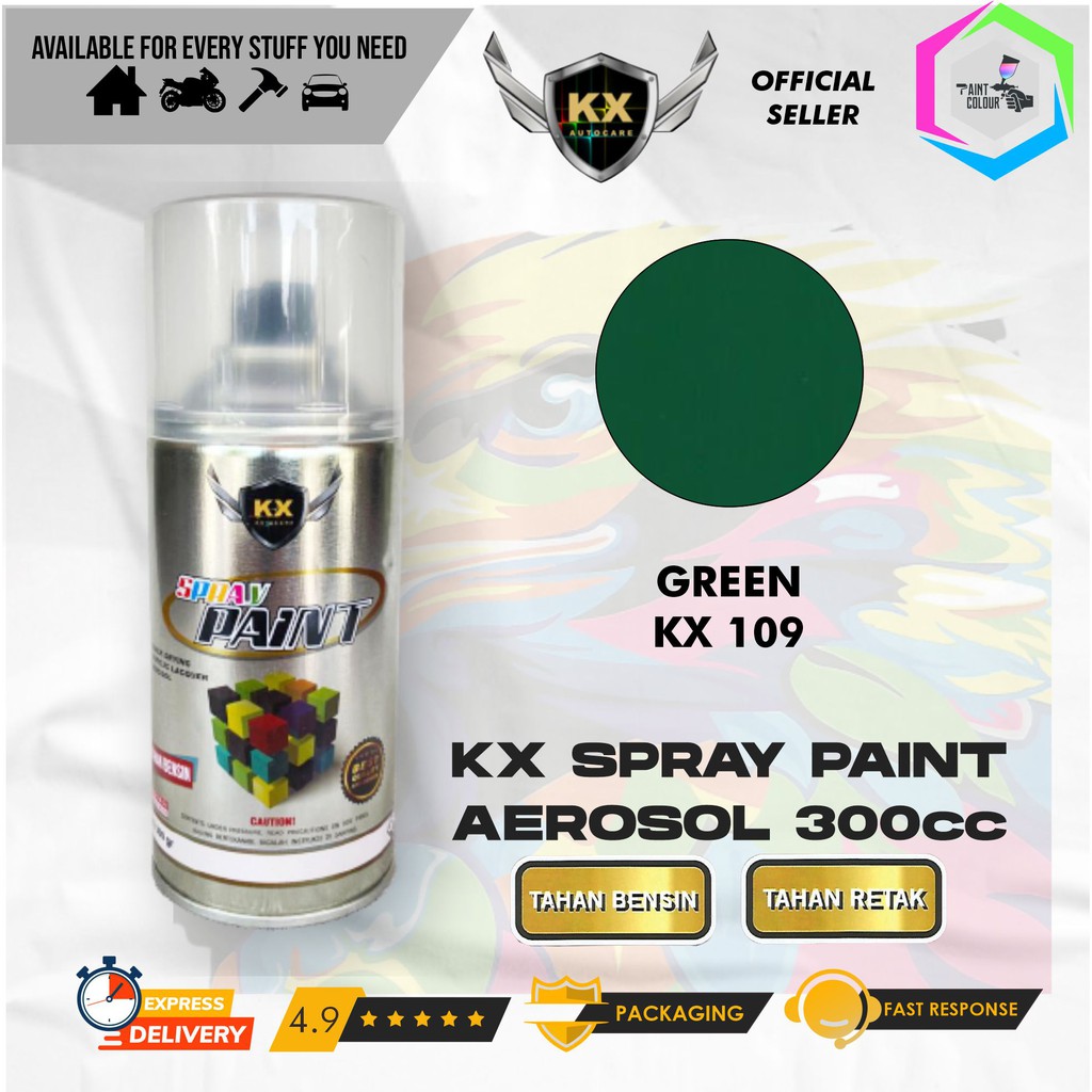 Cat Semprot Aerosol / Pylox KX Autocare Paint - KX 109 GREEN