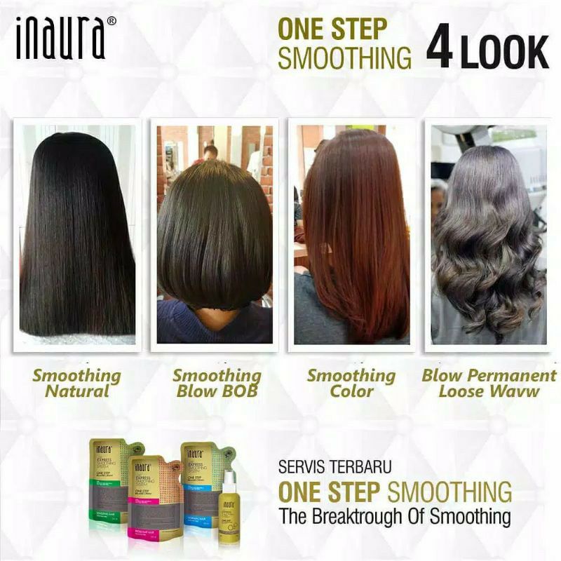 ⭐ BAGUS ⭐ INAURA Magia Straight Smoothing Keratin System 130ml | Pelurus Rambut