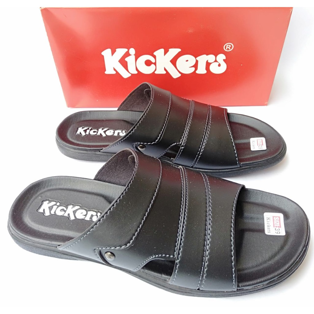 Kickers sandal pria selop slide original casual kasual dewasa terbaru murah kekinian berkualitas COD