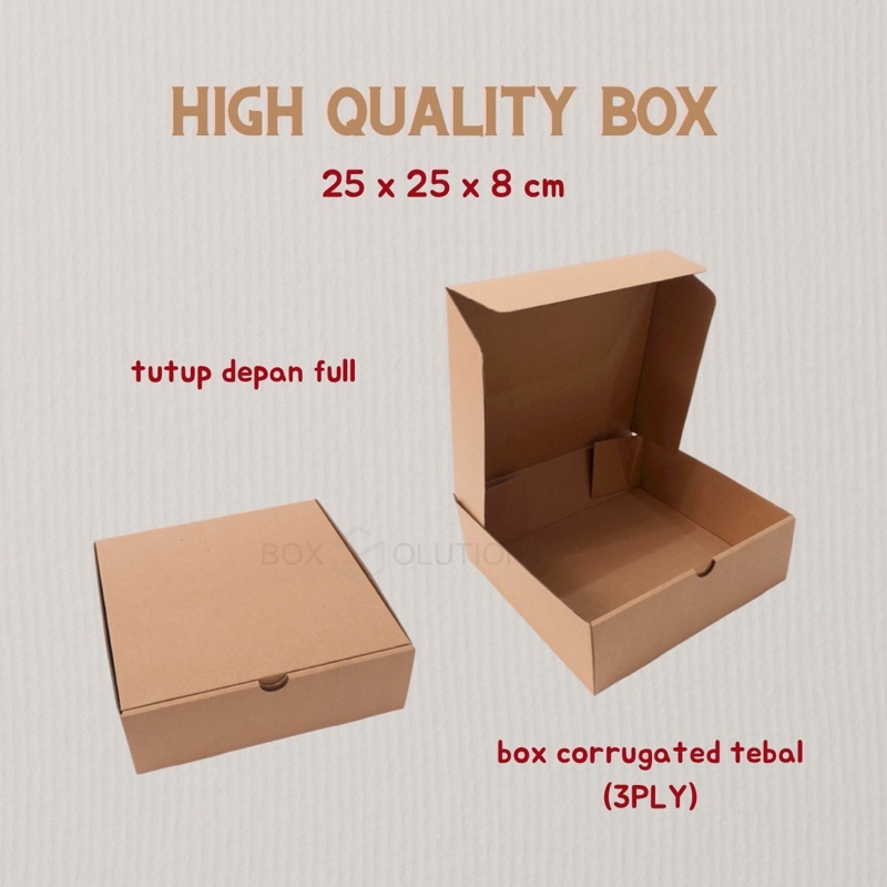 

dus / dos / box hampers 25 x 25 x 8 cm e-flute (HIGH QUALITY)