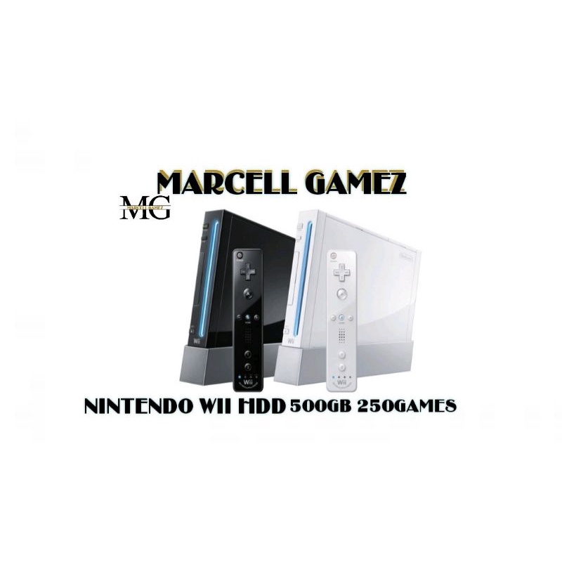 NINTENDO WII  FULLSET  SUDAH + HDD 250GB/500GB+ FULLGAMES