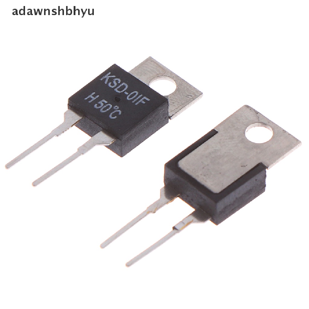 Adawnshbhyu 2Pcs Termostat Sensor Suhu Thermal Switch Biasa Terbuka KSD-01F 50degc