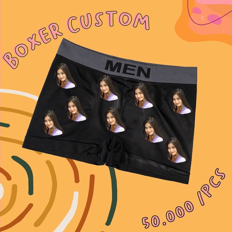 BOXER CUSTOM,CELANA DALAM CUSTOM,KOLOR CUSTOM