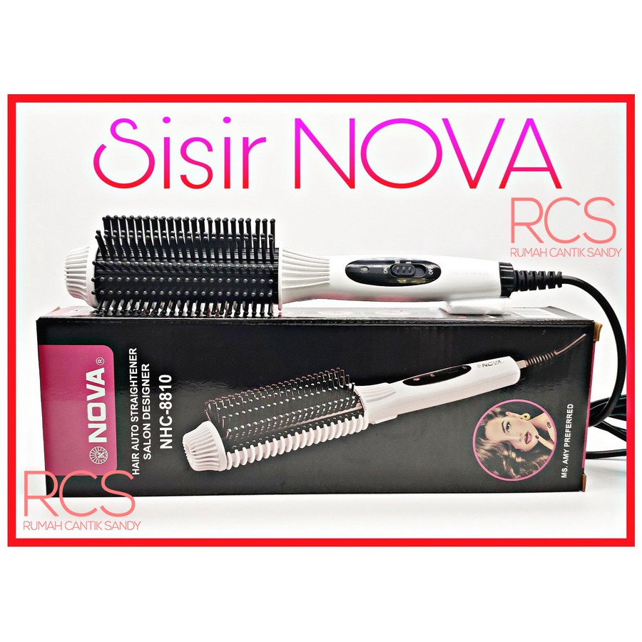 NOVA NHC-8810 ~ CATOK SISIR BLOW ~ Catok Lurus &amp; Keriting / Curly