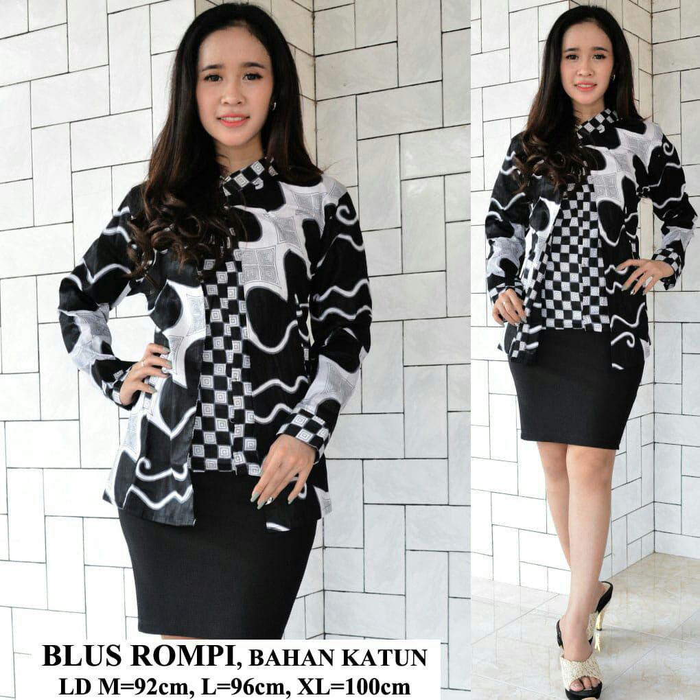 Batik Perempuan Blus Rompi