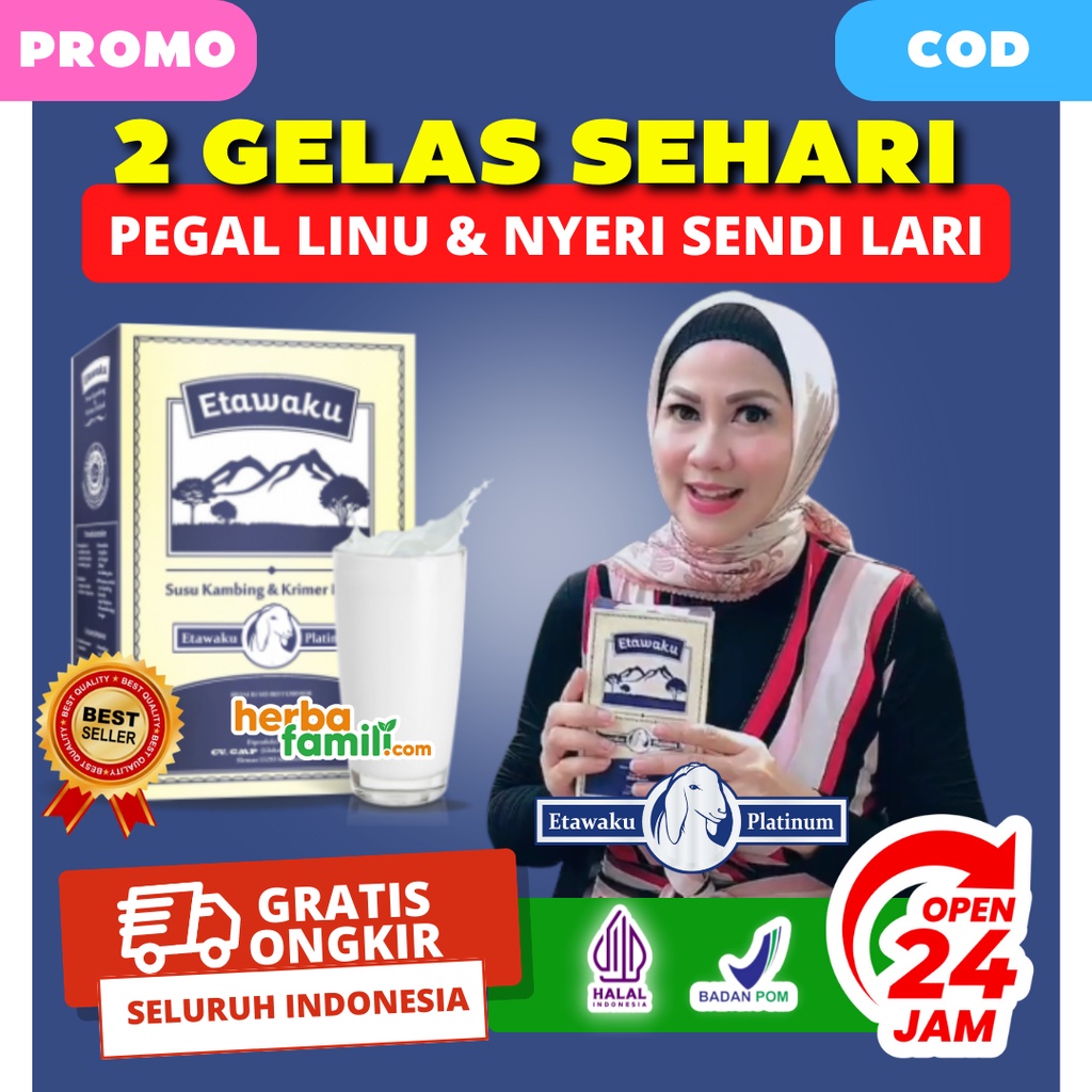 ETAWAKU PLATINUM 100% ORIGINAL | Susu Kambing Etawaku Platinum Asli Ampuh Mengobati Sesak Nafas Etawaku Platinum