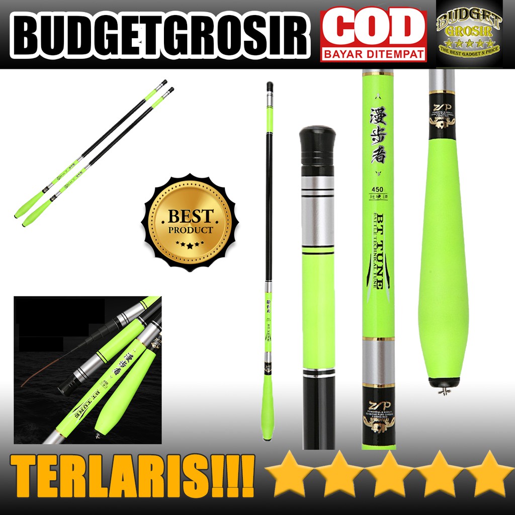 Joran Pancing Carbon Fiber Stream Fishing Rod 6.3 Meter - 5841