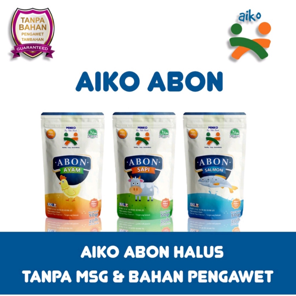 Aiko abon halus non msg 50gr