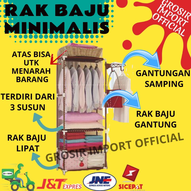  Gantungan  Baju  Minimalis Rak Pakaian Serbaguna Kuat Dan 