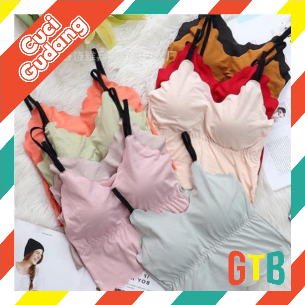 ❤️GTB❤️ BRA WAVE CASUAL KEMBEN LEMBUT IMPORT QUALITY TANKTOP BRA CROPTOP BRA B049