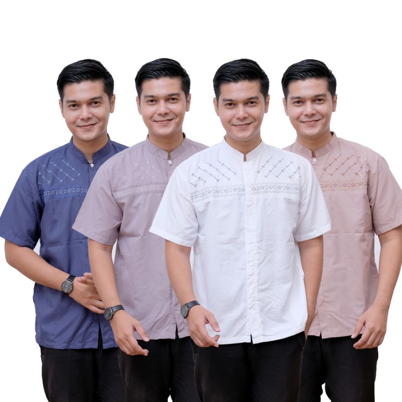 Baju Koko Pria Dewasa Lengan Pendek Jumbo Premium XXL Murah