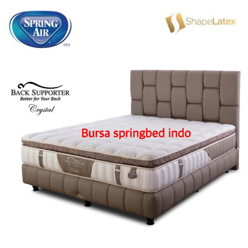 spring air crystal 160 x 200 spring bed full set kasur fullset
