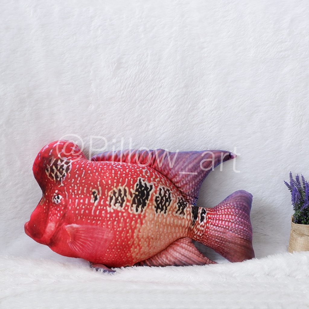 Pillowart - Bantal Boneka Ikan Louhan Size M - ART061