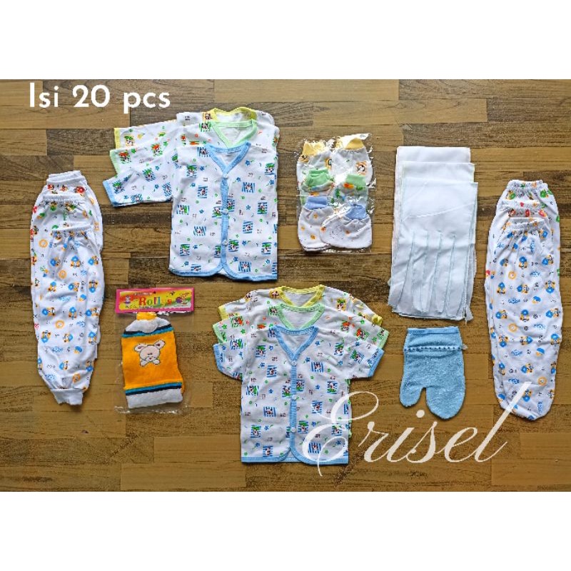 20 PCS Paket Perlengkapan Bayi/Baju Bayi Lahir/Paket Hemat