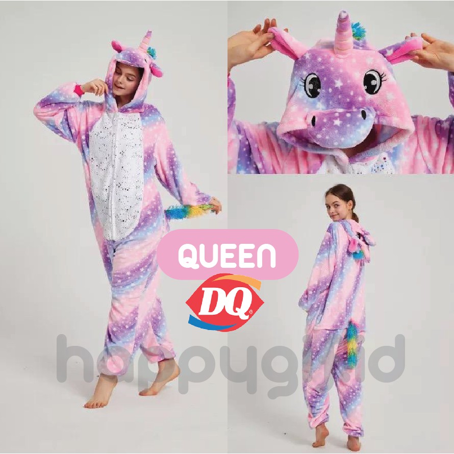 ONESIE UNICORN PIYAMA KOSTUM DEWASA UNICORN SPECIAL ES KRIM ICE CREAM