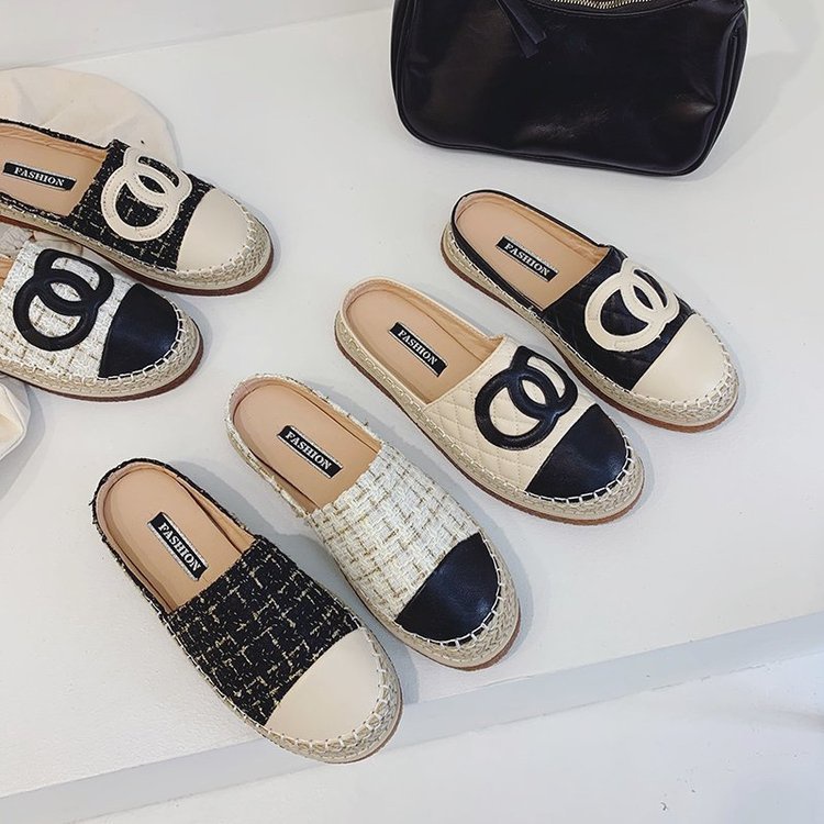 COD BAYAR DITEMPAT !!! 10555 Sandal Espadrilles Slip On Mules