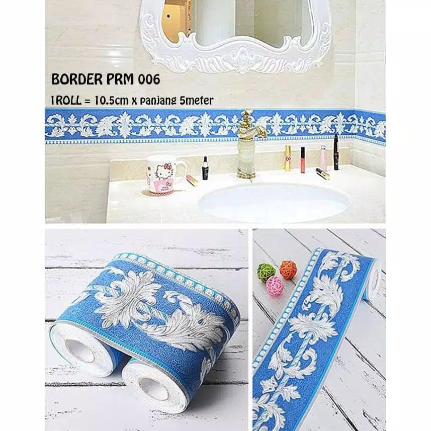 WALLPAPER BORDER STICKER PREMIUM PRM 006 025 026 027 UK 10.5CM X 5 METER WALLSTICKER BORDER