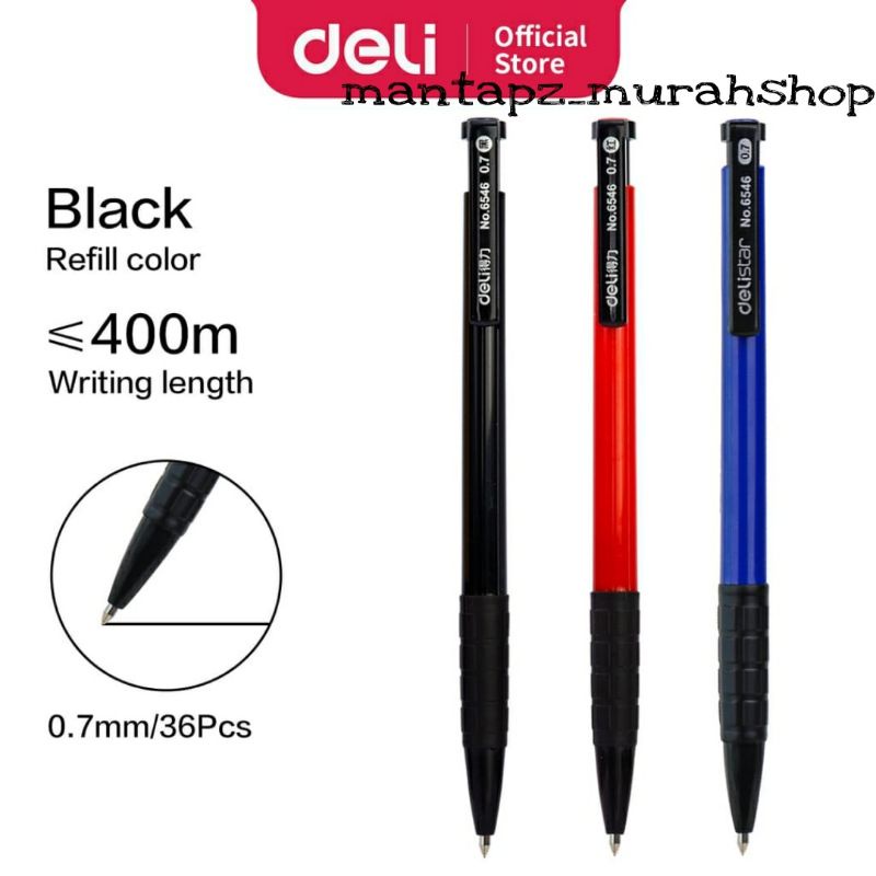 

Ballpen/Pulpen Retractable DELI 6546 (/PCS)