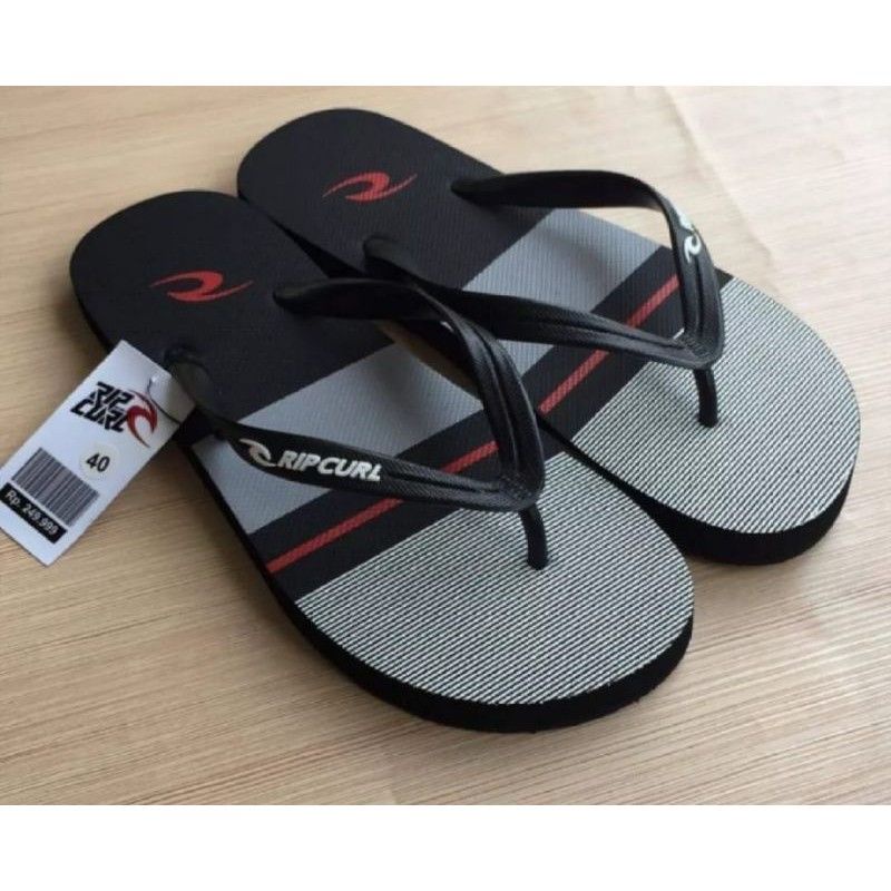 SANDAL JEPIT PRIA MOTIF RCL GARIS MERAH