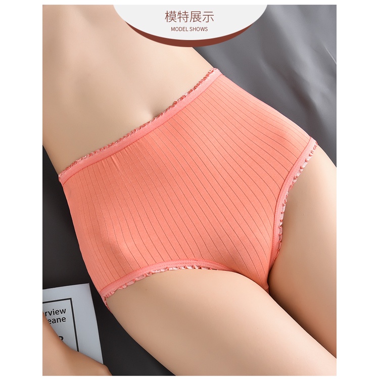 SEXYLADIES CD wanita tinggi pinggang celana dalam wanita highwaist celana dalam polos murah import