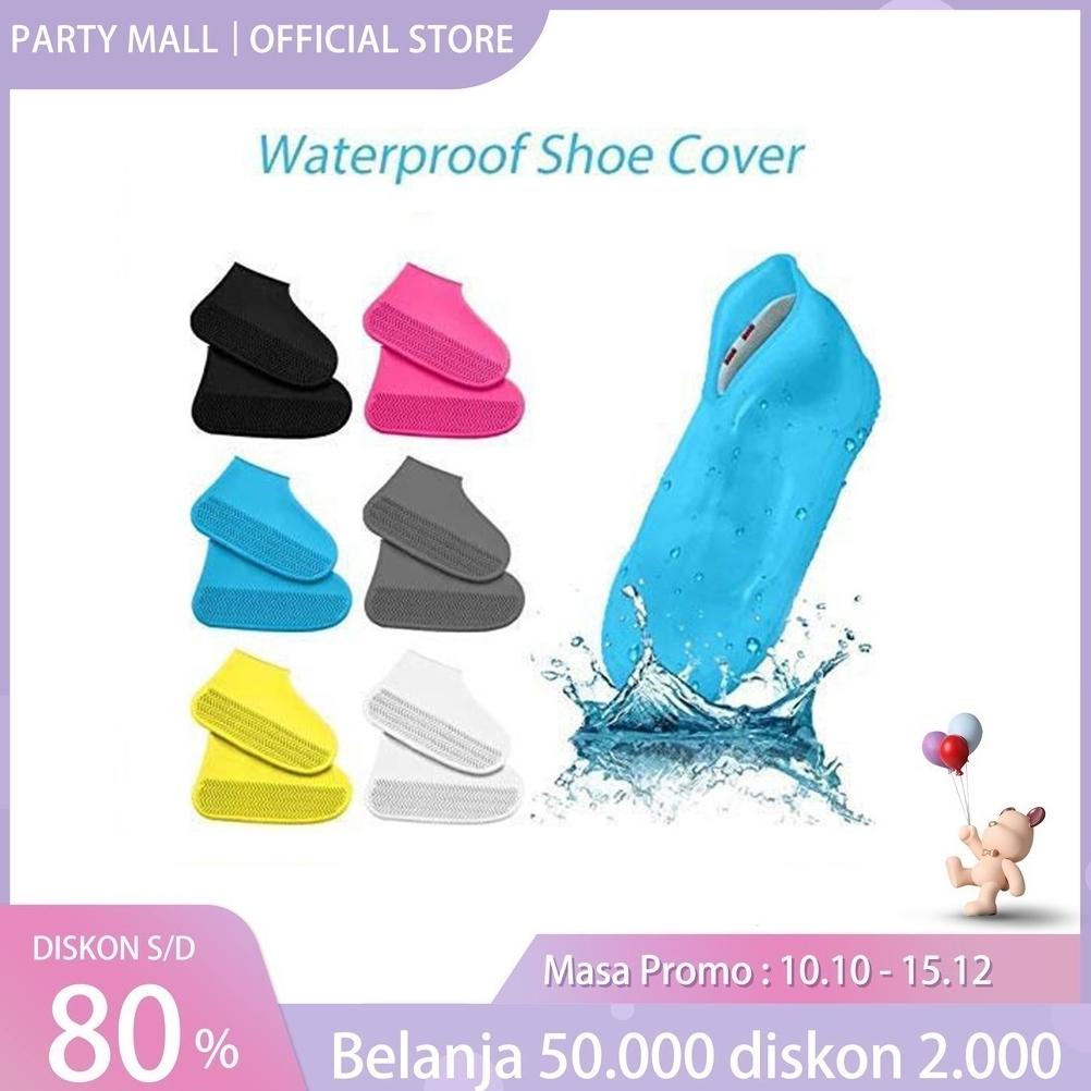 Cover Sepatu Karet Anti Air Sarung Jas Waterproof Shoes Silicon / Silikon Sepatu