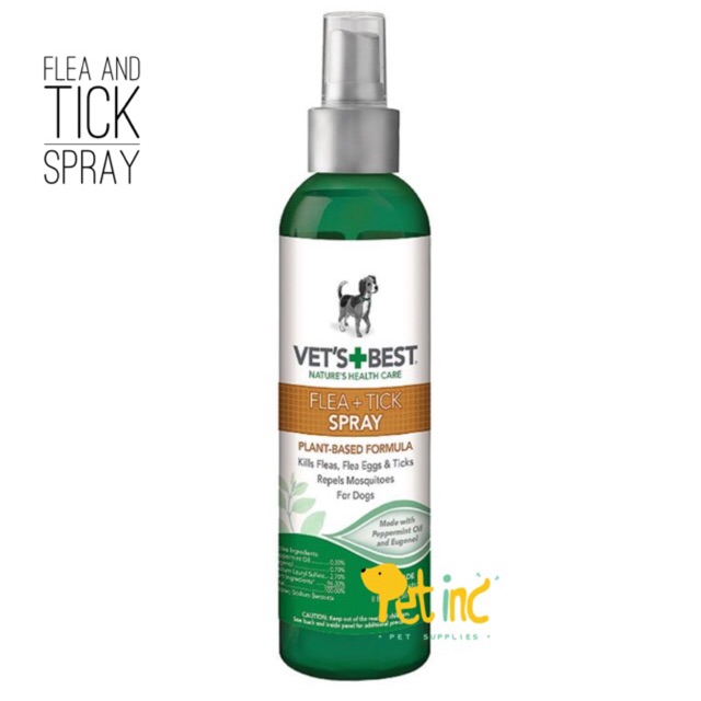 Vet best flea and tick natural spray 235ml (spray kutu aman di jilat)